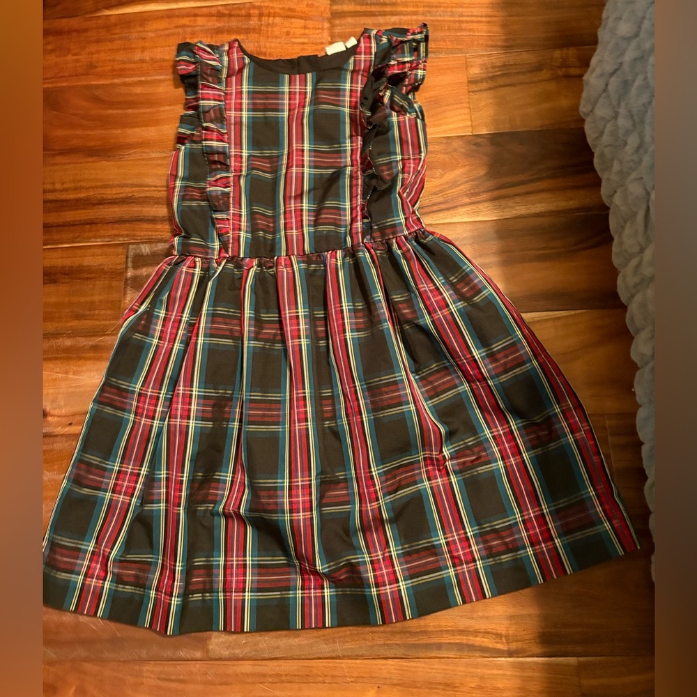 ✨ GAP Kids Plaid Ruffle Dress | Size L (10/12)